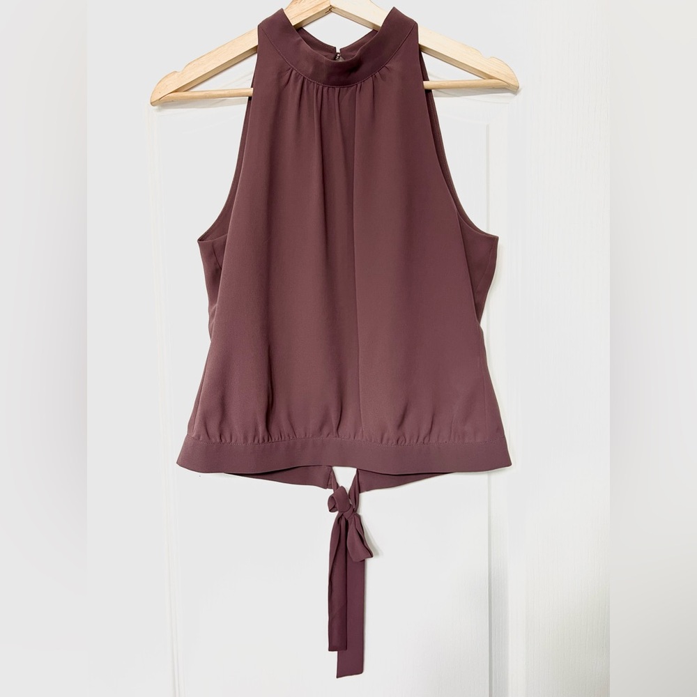 High Neck Sleeveless Blouse Top